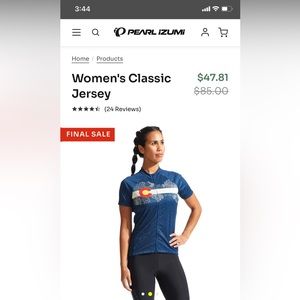 Pearl Izumi Ladies Colorado Classic Jersey Top